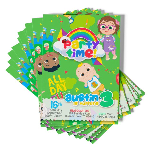 Cocomelon Birthday Party Invite PimpYourWorld