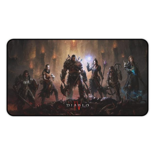 Diablo 4 Gaming Desk Mat Heroes 12" × 22" PimpYourWorld
