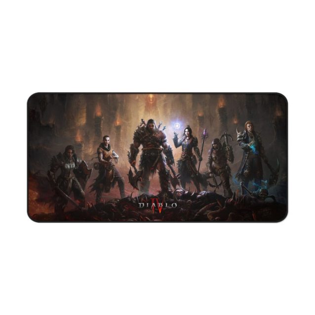 Diablo 4 Gaming Desk Mat Heroes 15.5" × 31" PimpYourWorld