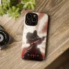Diablo 4 Inarius phone case in a glossy finish on an iPhone 15 Pro.