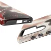 Angled shot of the Diablo 4 Inarius phone case showing the clear, open ports.
