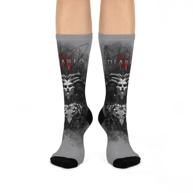 Diablo 4 Lilith Socks Grey PimpYourWorld