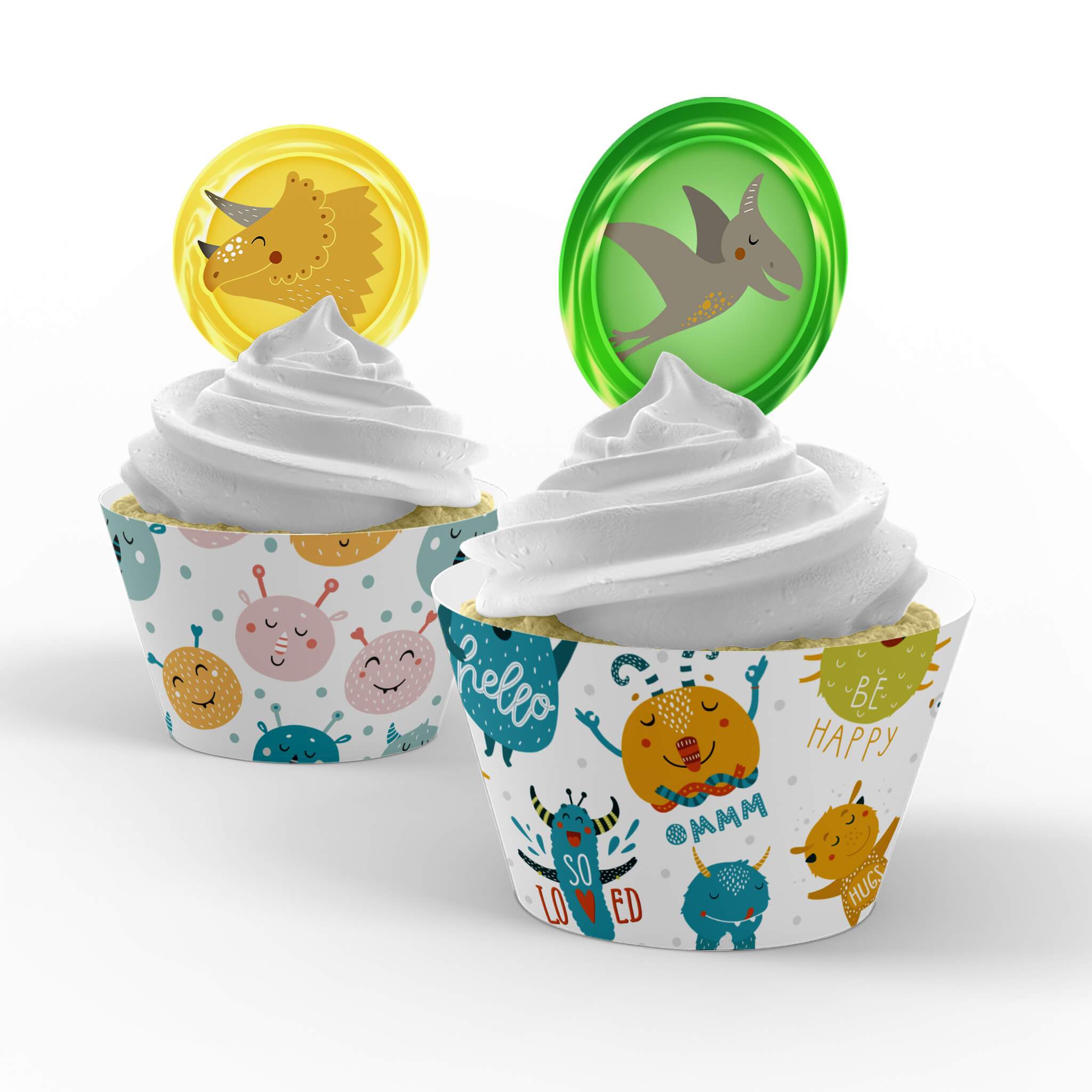 Dinosaur Cupcake Toppers