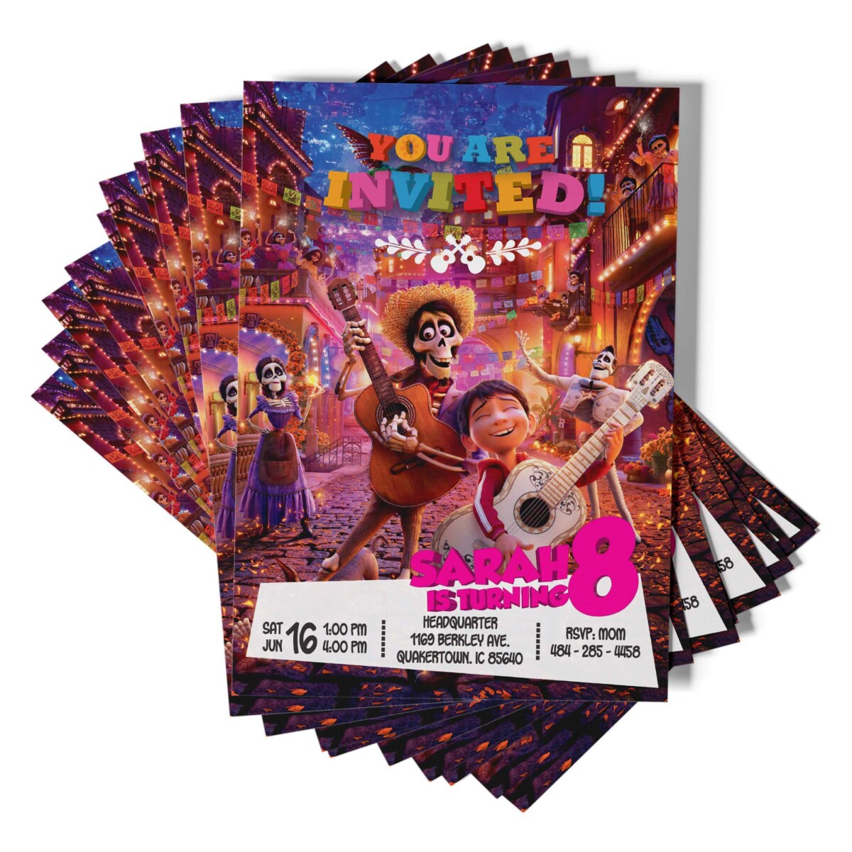 Disney Coco Invitation