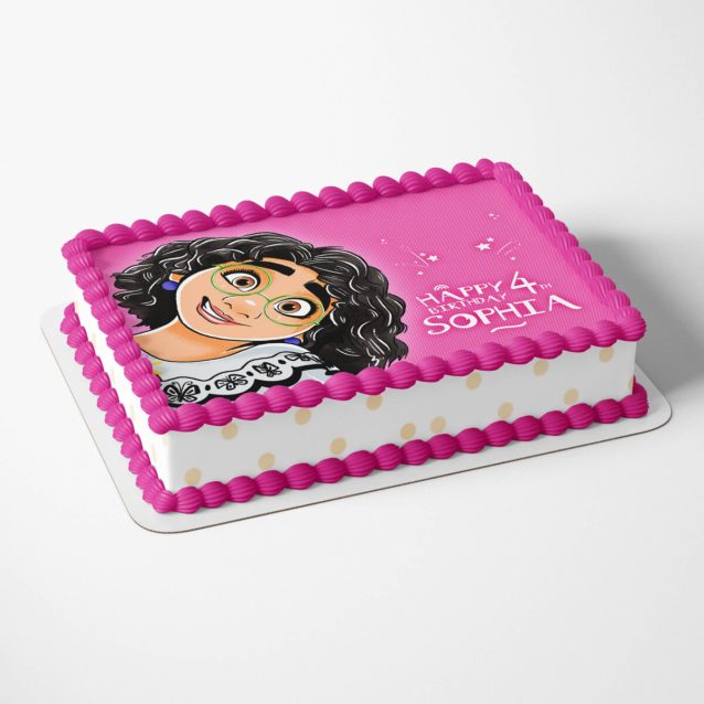 Disney Encanto Cake Topper Pink Mirabel 1/4 Sheet (8"x11") PimpYourWorld