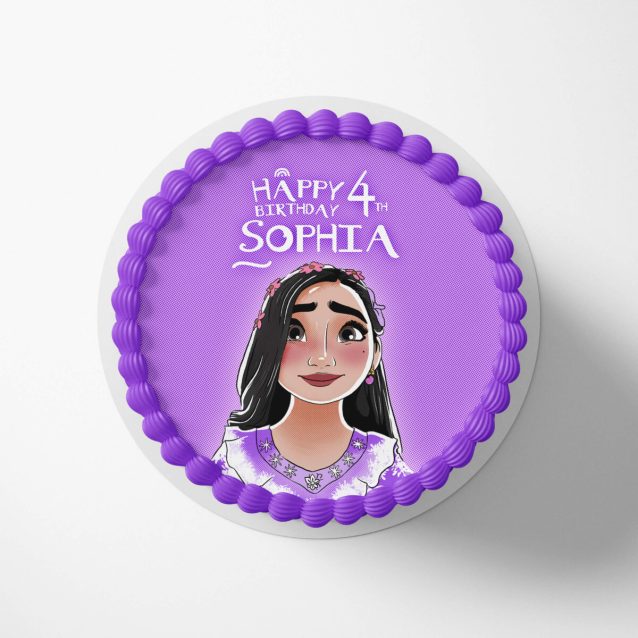 Disney Encanto Cake Topper Violet Isabel Rounded (9") PimpYourWorld
