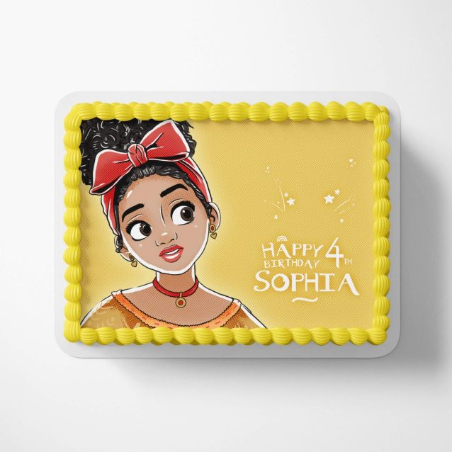 Disney Encanto Cake Topper Yellow Dolores 1/2 Sheet (17"x11") PimpYourWorld