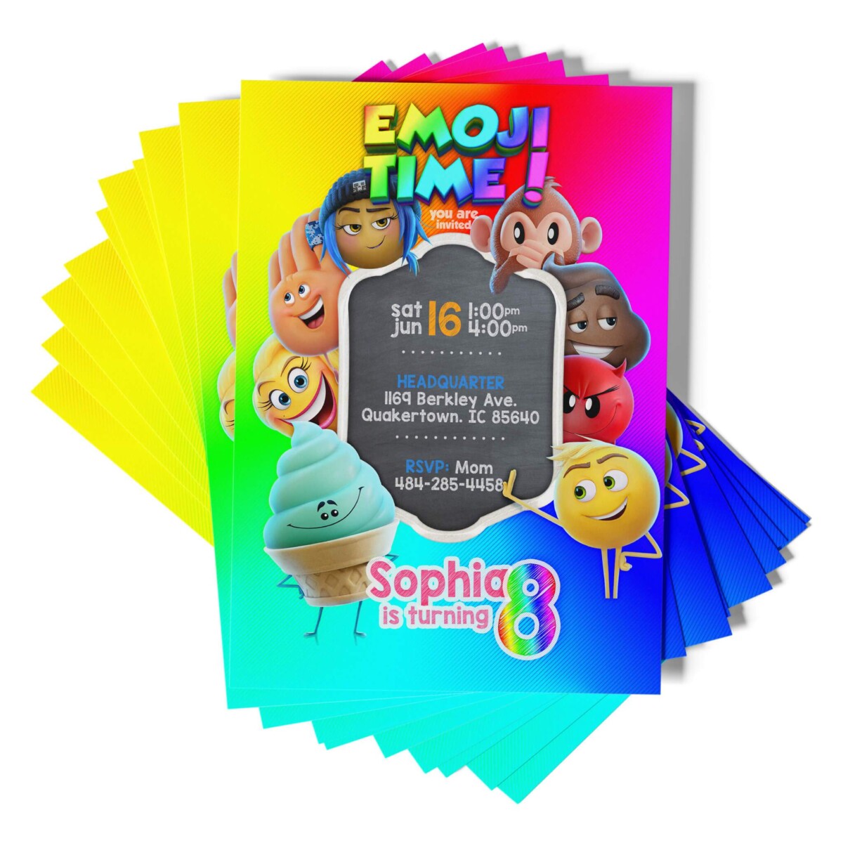 Emoji Party Invitations