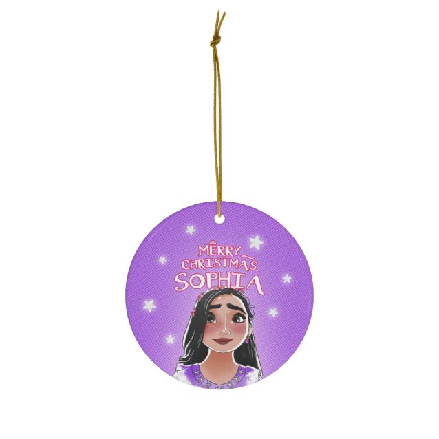 Encanto Christmas Ornament Circle Isabel PimpYourWorld