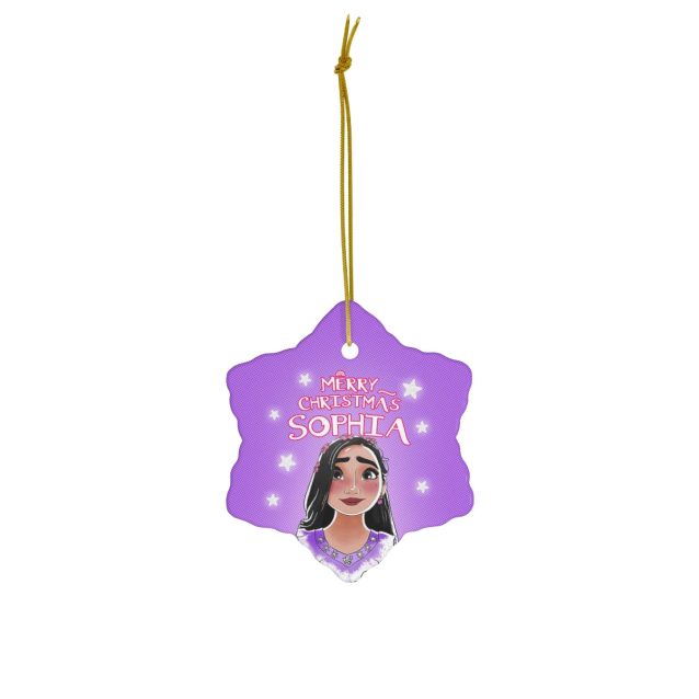 Encanto Christmas Ornament Snowflake Isabel PimpYourWorld