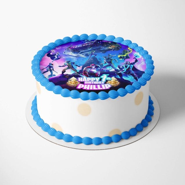 Fortnite Birthday Cake Season 9 Topper PimpYourWorld