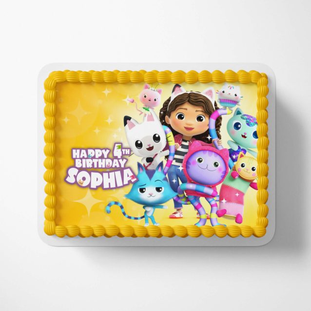 Gabby's Dollhouse Cake Topper 1/2 Sheet (17"x11") PimpYourWorld