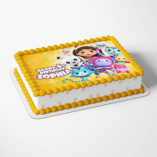 Gabby's Dollhouse Cake Topper 1/4 Sheet (8"x11") PimpYourWorld