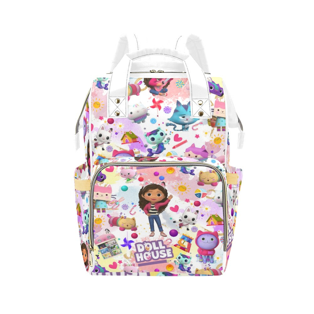 Gabby’s Dollhouse Colorful Diaper Backpack Bag