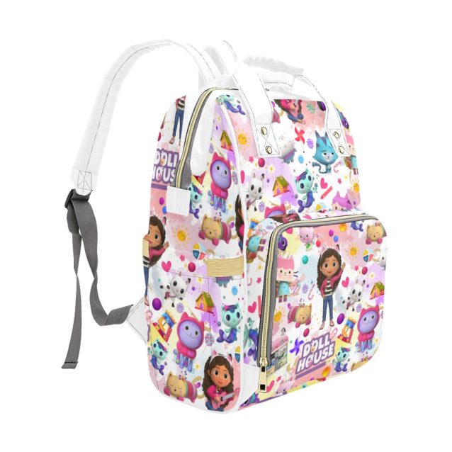 Gabby's Dollhouse Colorful Diaper Backpack Bag PimpYourWorld