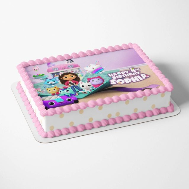 Gabby's Dollhouse Party Cake Topper 1/4 Sheet (8"x11") PimpYourWorld