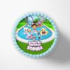 Gabby's Dollhouse Pool Party Cake Topper Rounded (9") PimpYourWorld