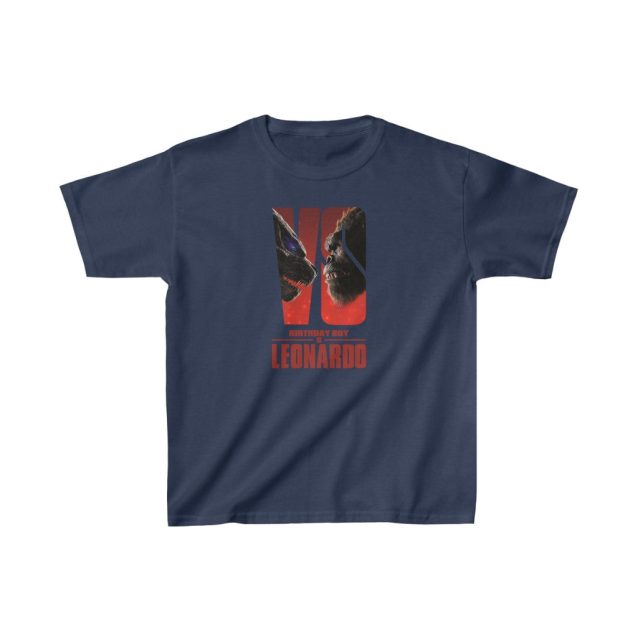 Godzilla vs Kong Birthday Shirt Navy PimpYourWorld