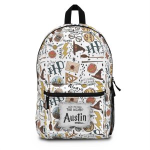 Harry Potter Backpack Hogwarts White PimpYourWorld