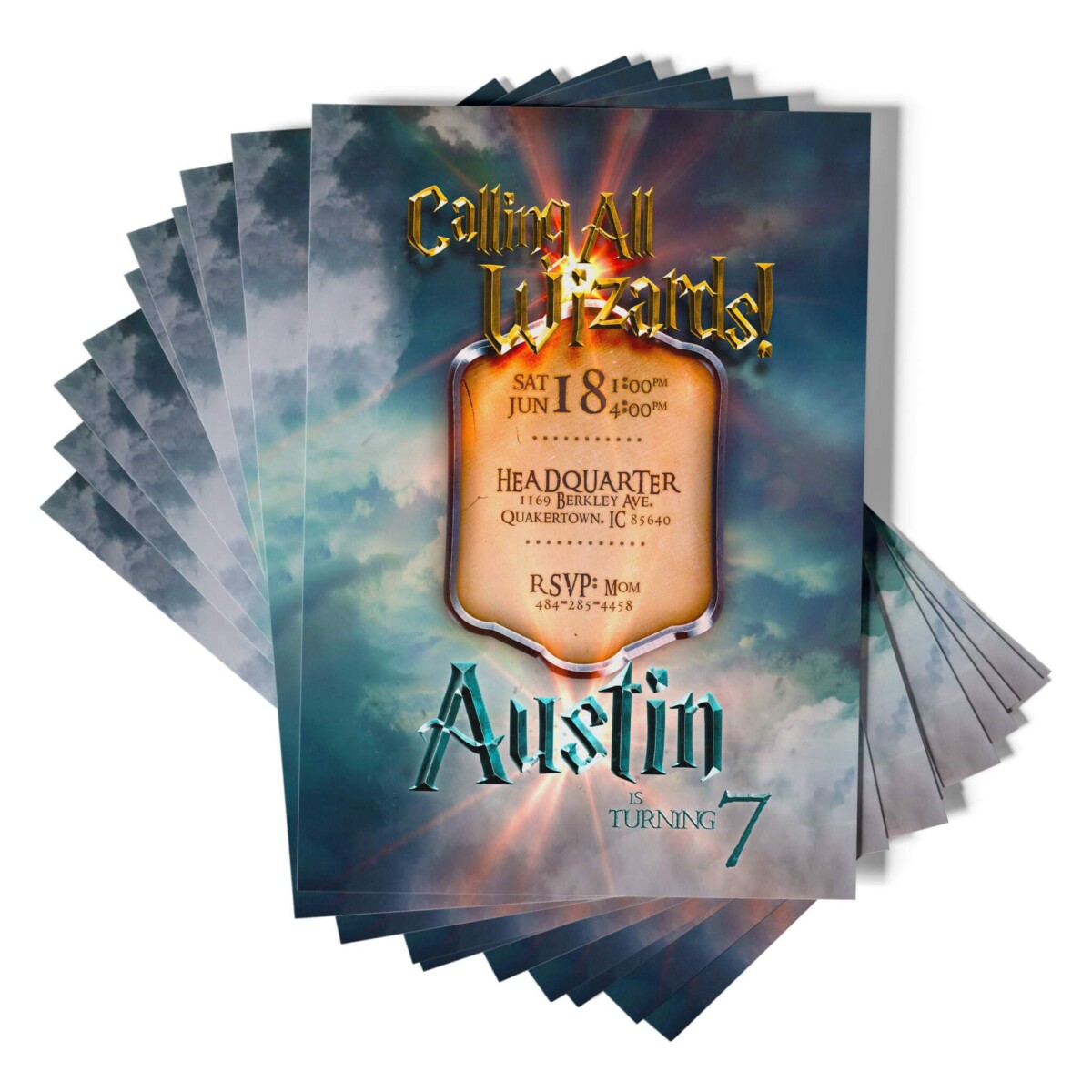 Harry Potter Birthday Invitation