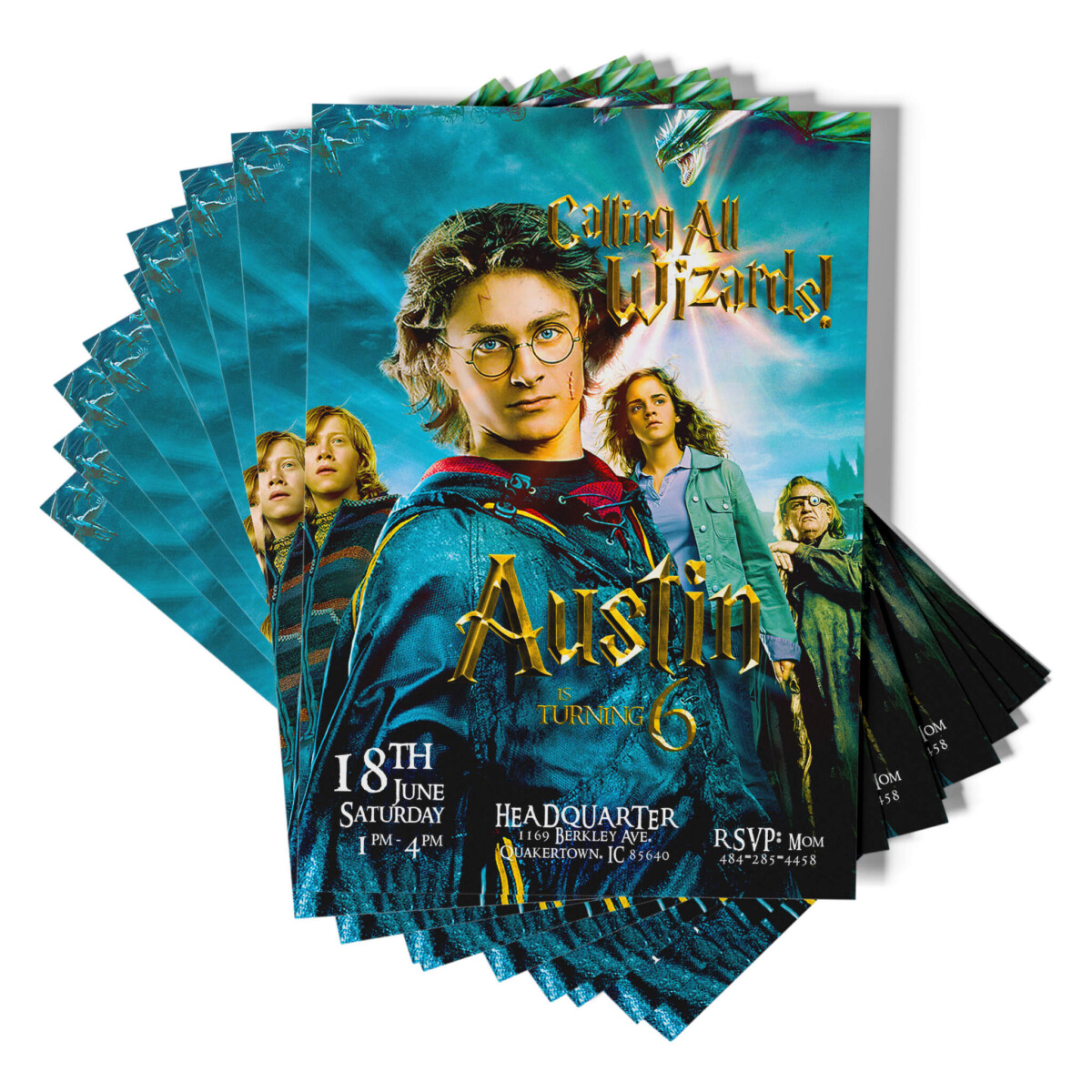Harry Potter Birthday Party Invitation