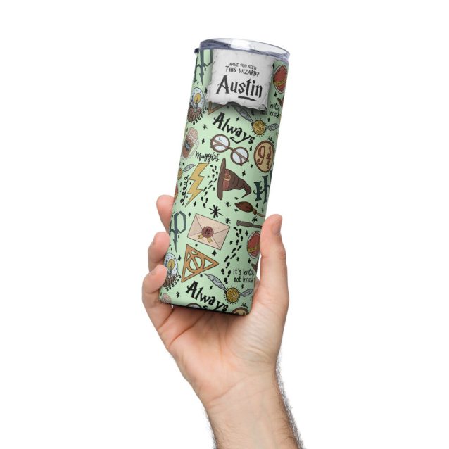 Harry Potter Green Skinny Tumbler 20oz PimpYourWorld