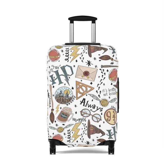 Harry Potter Luggage Cover White 25'' × 16'' PimpYourWorld