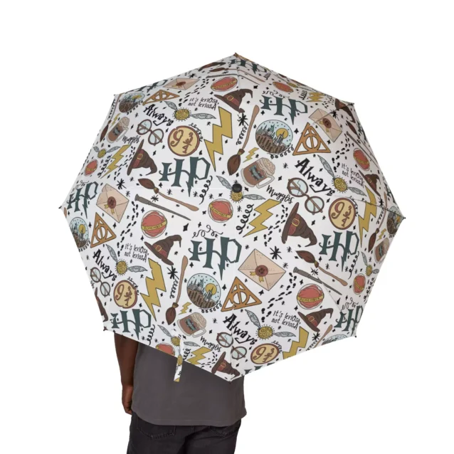 Underside of the Harry Potter umbrella showing its waterproof canopy.