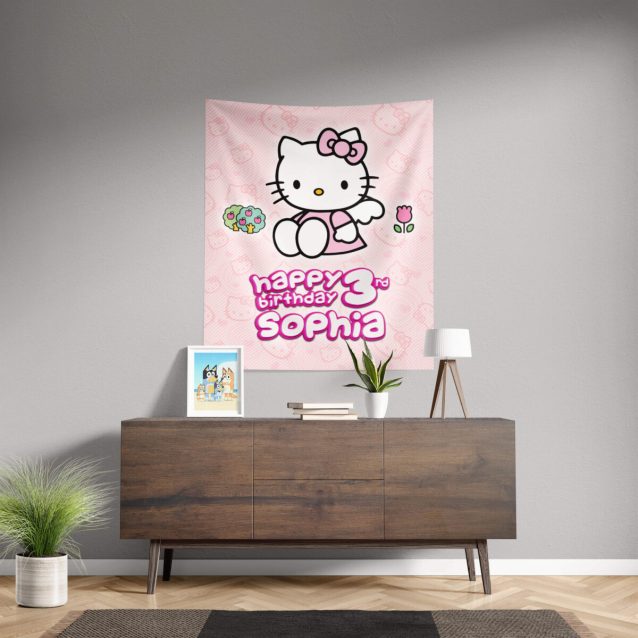 Hello Kitty Birthday Banner 50" × 60" PimpYourWorld