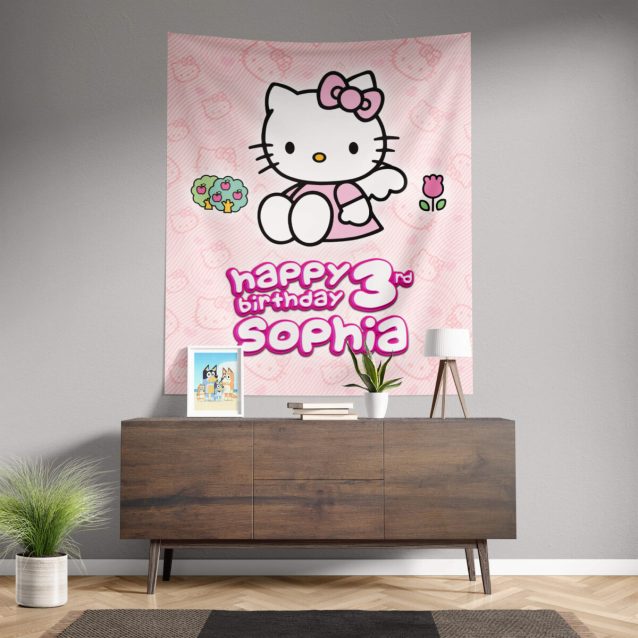 Hello Kitty Birthday Banner 68" × 80" PimpYourWorld