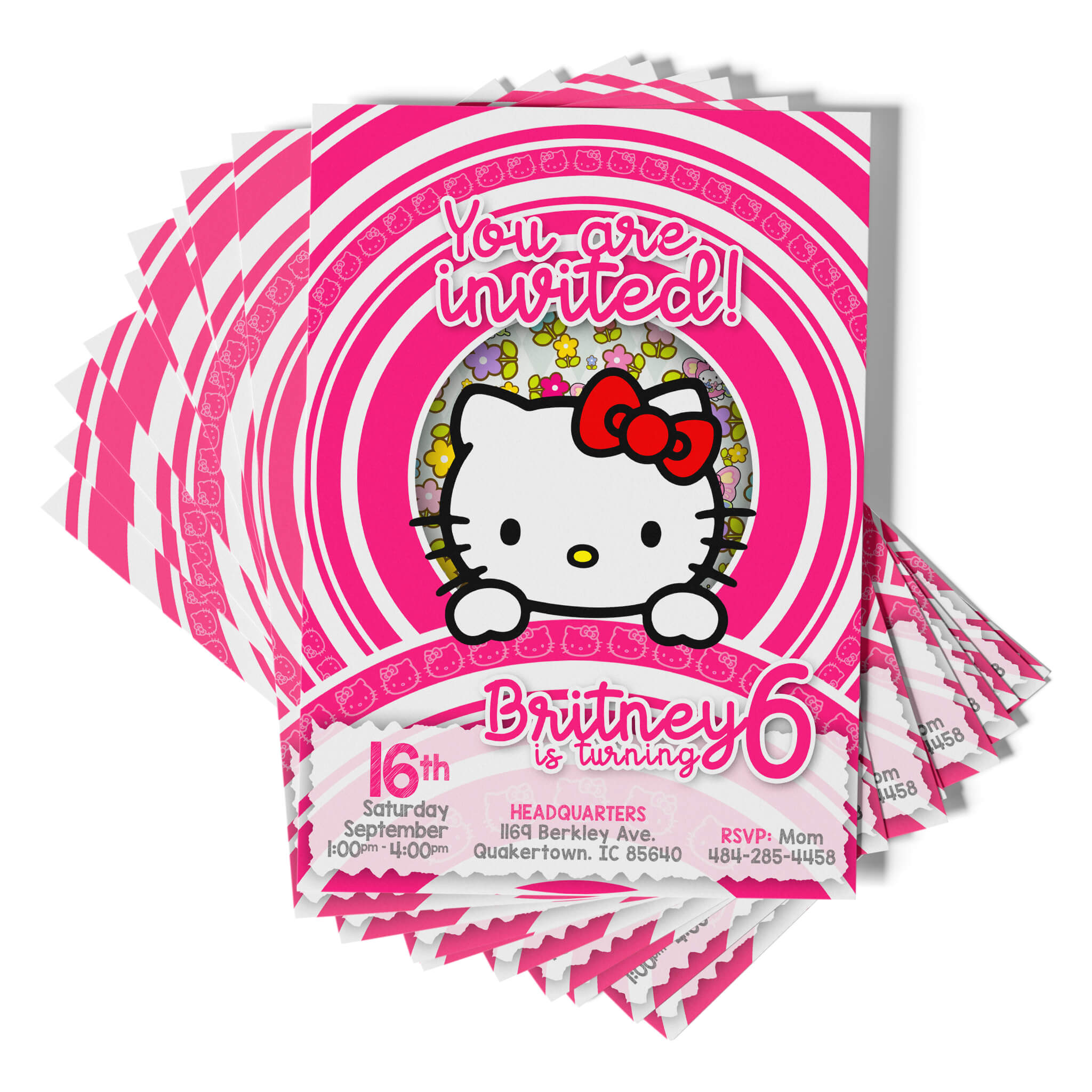 Hello Kitty Birthday Invitation