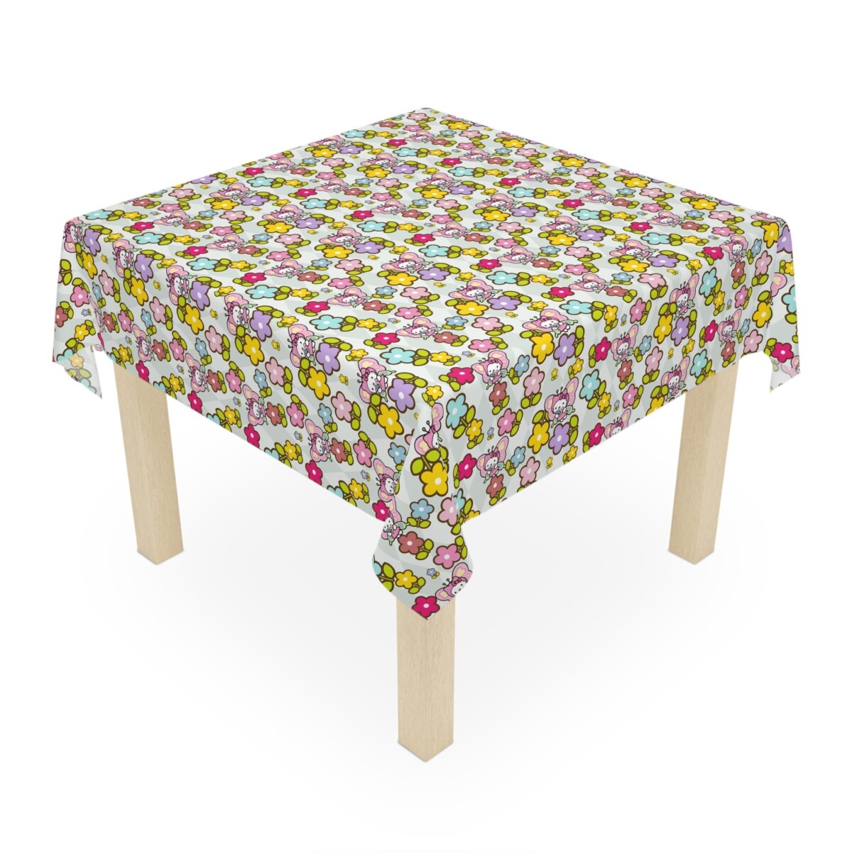 Hello Kitty Green Tablecloth