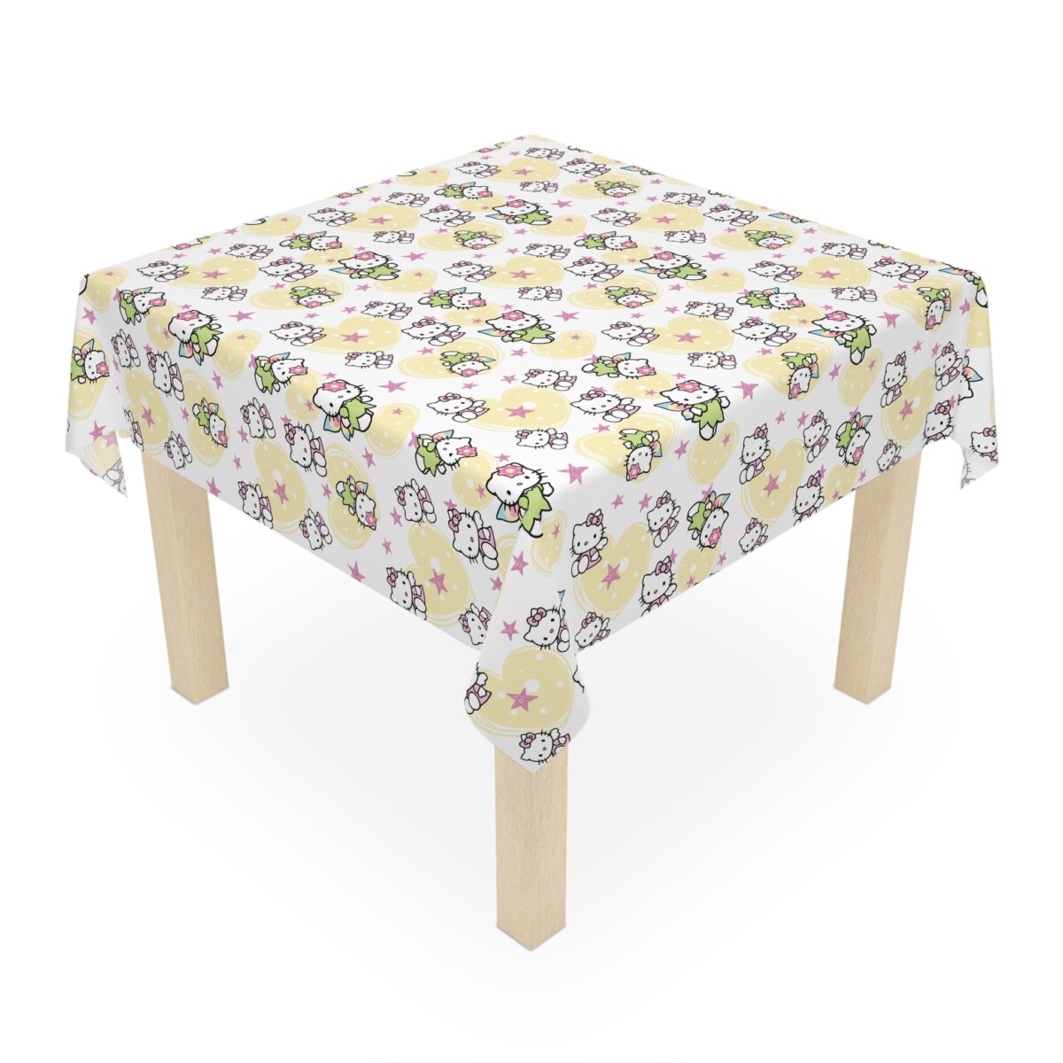 Hello Kitty White Tablecloth