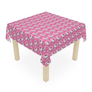 Large 104x60 Hello Kitty banquet tablecloth for birthday parties
