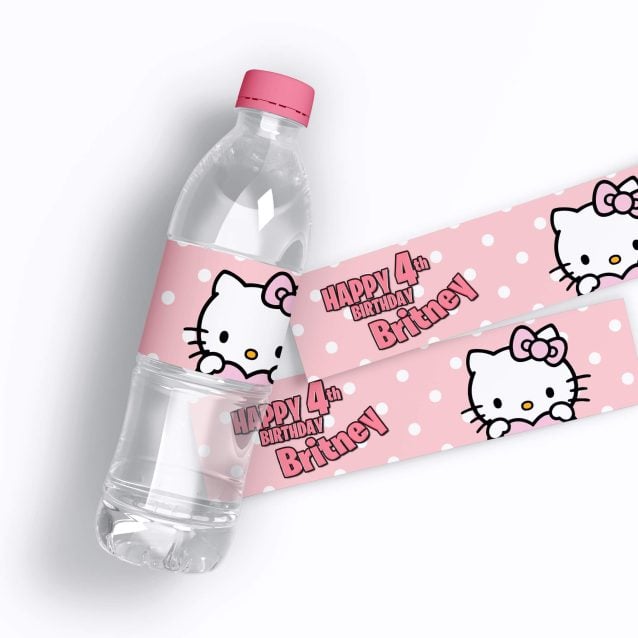 Hello Kitty Water Bottle Labels PimpYourWorld