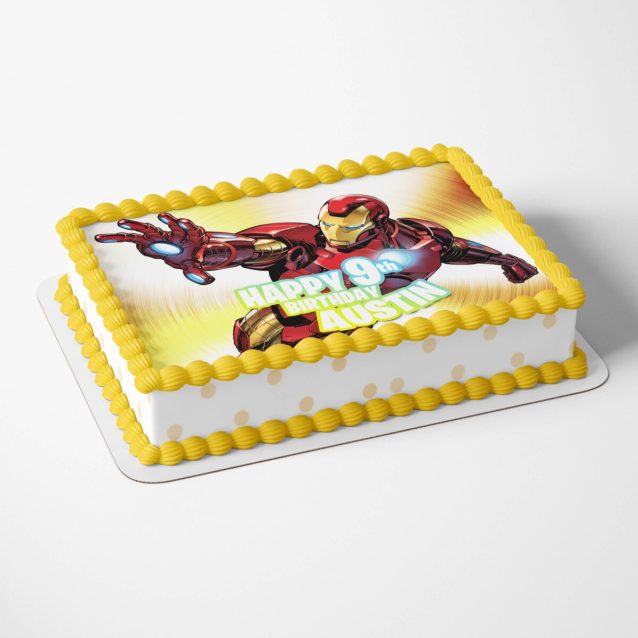 Iron Man Cake Toppers 1/4 Sheet (8"x11") PimpYourWorld