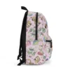Side profile of the custom Buzz Lightyear kids backpack highlighting the elastic water bottle pocket and padded shoulder straps.