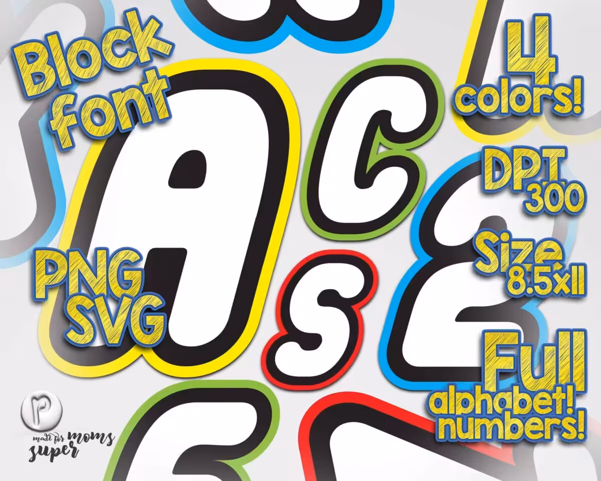 Lego Font for Cricut Printer