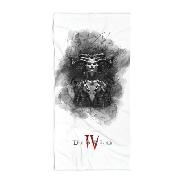 Lilith Diablo 4 Beach Towel 30" × 60" PimpYourWorld
