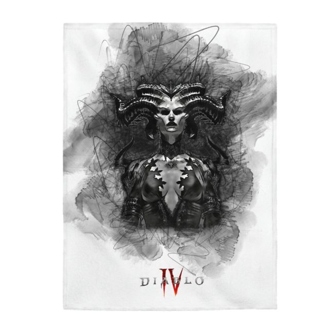 Lilith & Inarius Diablo 4 Blanket Lilith 60" × 80" PimpYourWorld
