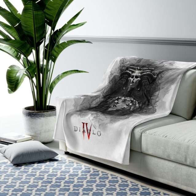 Lilith & Inarius Diablo 4 Blanket PimpYourWorld