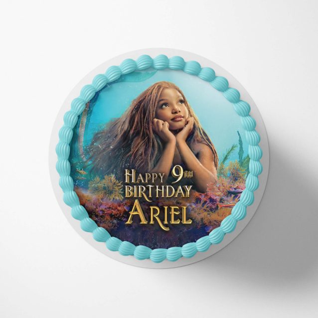 Little Mermaid Cake Toppers Movie 1 Rounded (9") PimpYourWorld