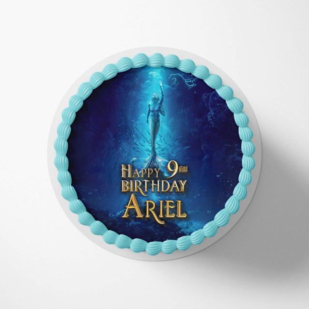 Little Mermaid Cake Toppers Movie 2 Rounded (9") PimpYourWorld