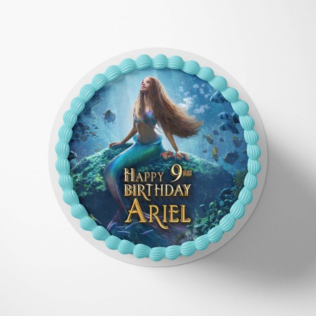 Little Mermaid Cake Toppers Movie 3 Rounded (9") PimpYourWorld