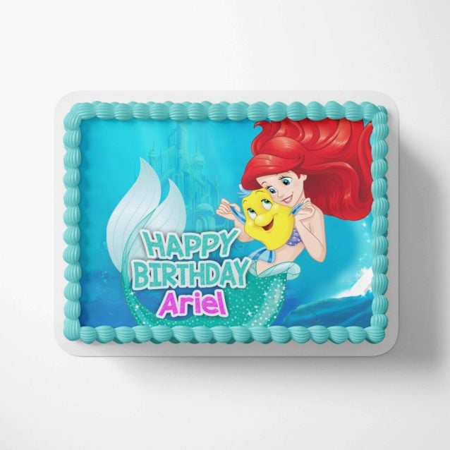 Little Mermaid Cake Toppers Original 1/2 Sheet (17"x11") PimpYourWorld