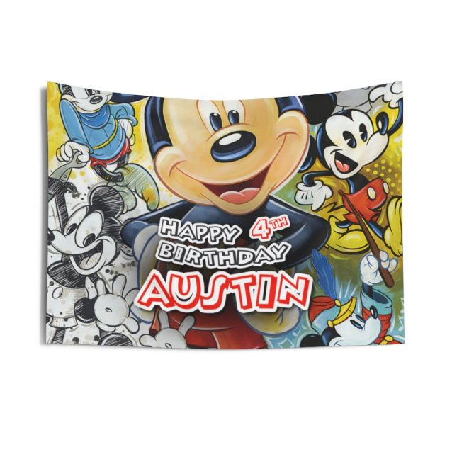 Mickey Mouse Birthday Banner 36" × 26" PimpYourWorld