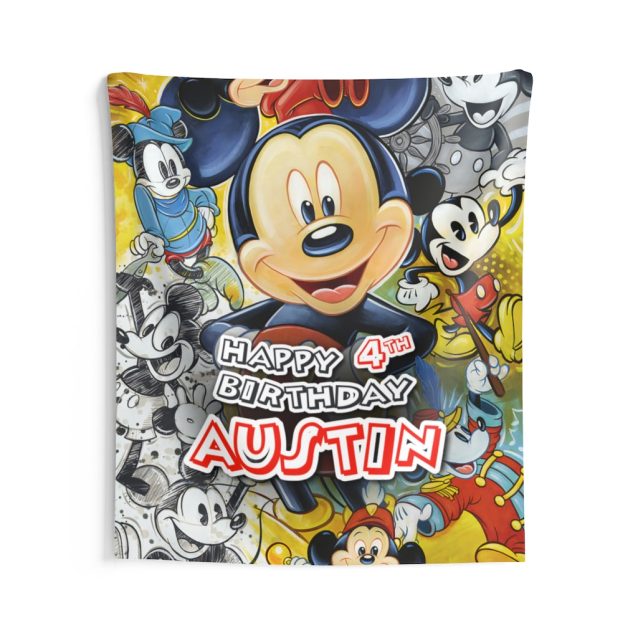 Mickey Mouse Birthday Banner 68" × 80" PimpYourWorld