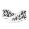 Pair of lightweight black Mickey Mouse tennis shoes designed for comfortable all-day walking on family theme park vacations.