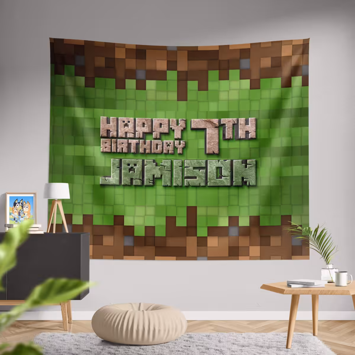 Minecraft Birthday Banner