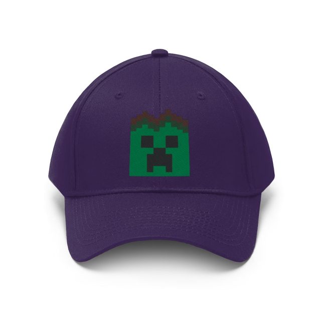 Minecraft Creeper Hat Purple PimpYourWorld